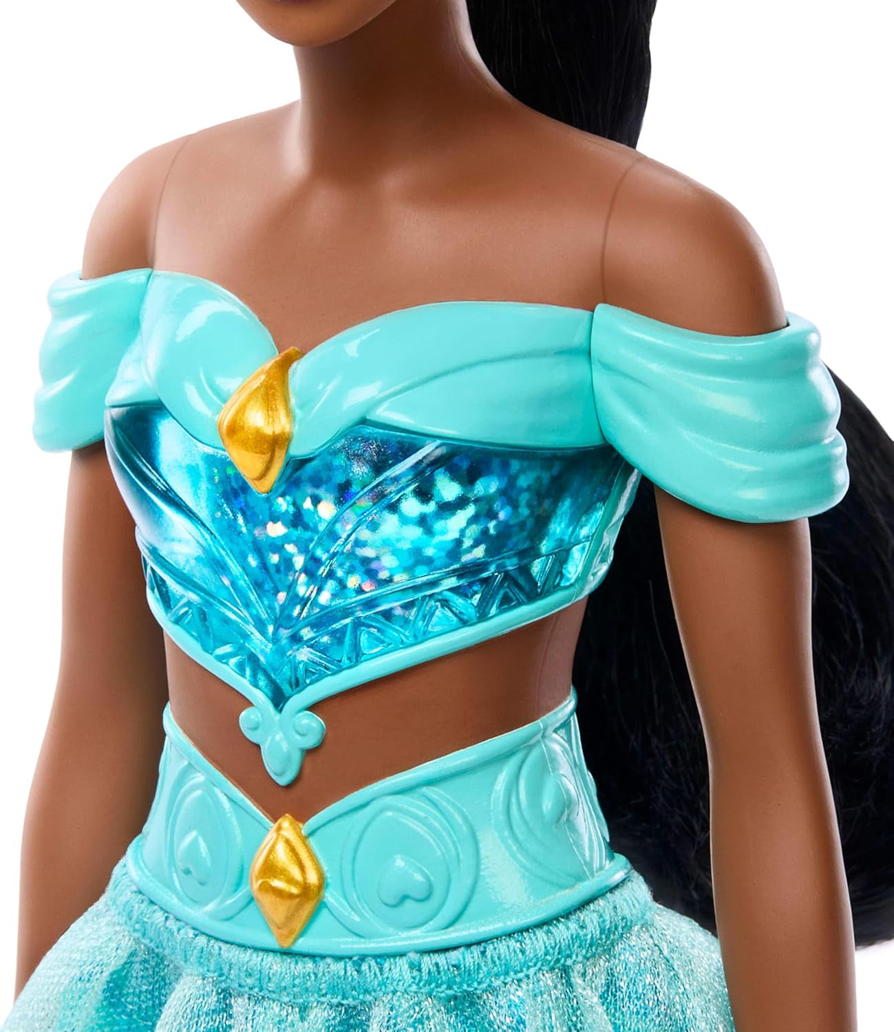 Mattel Disney Princess Toy Jasmine Ledad modedocka med gnistrande kläder och tillbehör Disney filminspirerad present till barn HLW12