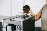 Melitta CI Touch - Helautomatisk espressomaskin med mjölksystem, espressomaskin med integrerad kaffekvarn och mjölkskummare, t.ex. för espresso eller cappuccino, silver