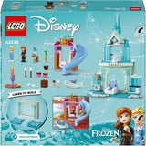 LEGO Disney Frozen Elsas ispalats, Isdrottningens slott, prinsessan ELSA och Anna dockleksak, plus 2 djurfigurer, fantastisk present till 4-åriga flickor och pojkar 43238 Byggset Besuche den LEGO-Store