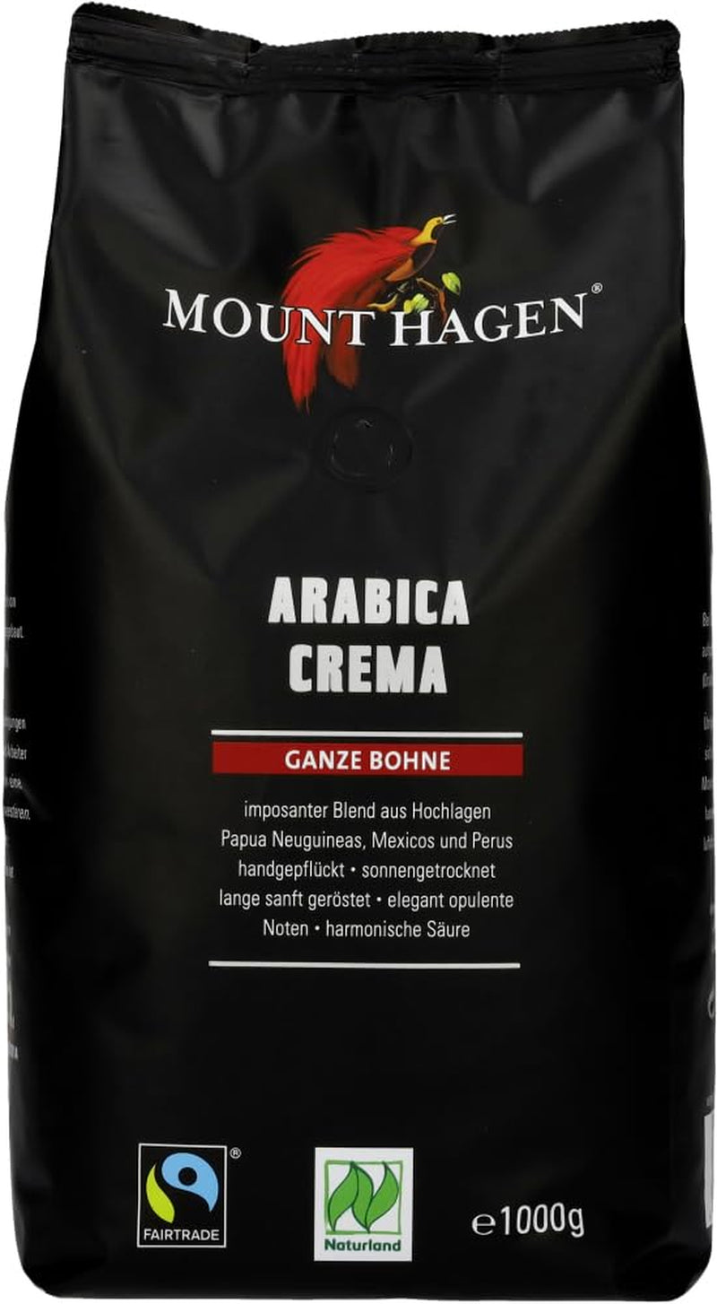 Ekologisk rostad kaffegräddare hela bönor (6 x 1 kg)
