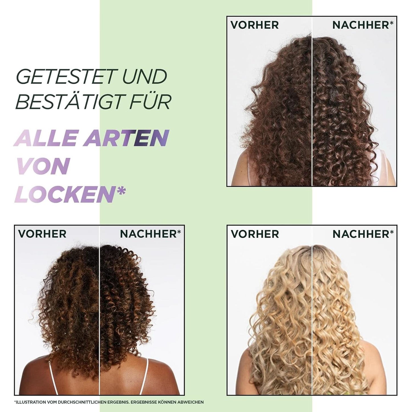 Garnier fuktgivande pre-schampo för alla typer av lockar, 200 ml dusch och bad Naty Shop