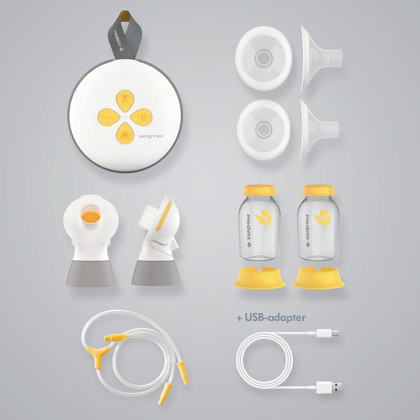 Medela Harmony manuell bröstpump - Kompakt schweizisk design med Personalfit Flex-sköldar och Medela 2-Phase Expression-teknologi Tillbehör Mat och amning Bebe Naty Shop
