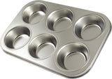 Zenker 62230 Bakplåt Cupcake/Muffins 6 st, Band 29 X 19,5 X 3Cm, Silver Line Formar och bakplåtar Naty Shop