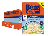 Bens original basmatiris, koka i påse i 10 minuter, 6 förpackningar (6 x 1 kg)