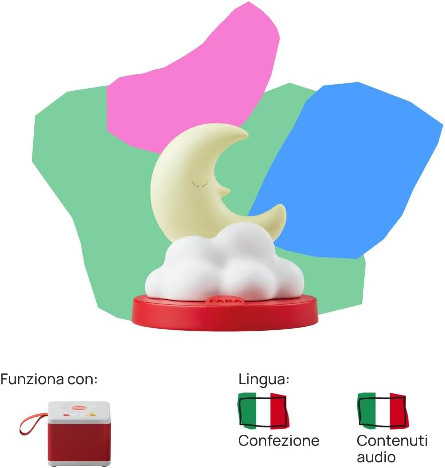 Ljudfigur - godnattsagor - ljudberättelser och sagor - leksak med pedagogiskt innehåll, pojkar och flickor 3-5 år, italiensk version Bebe Toys Naty Shop