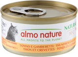 Almo Nature HFC Naturligt vått kattfoder - tonfisk och räkor, förpackning om 24 (24 x 70 g)