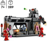LEGO Star Wars: Mandalorian-duellen mellan Paz Vizsla och Moff Gideon, byggleksak för barn, presentidé för kreativa pojkar och flickor över 7 år, Mandalorian-leksak 75386 Byggset Beuche den LEGO-Store