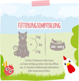 MjAMjAM - Premium våt kattmat - delikat kyckling med fruktiga jordgubbar 400g, förpackning om 6 (6 x 400g), naturell med extra kött