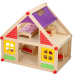 Marionette Wooden Toys - Dockhus i trä med möbler och dockor - 11 stycken Dockhus Naty Shop