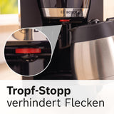 Bosch MyMoment TKA6M273 Filter Espressomaskin, 1L termokanna, 8-12 koppar, Anti-droppsystem, Roterande filterhållare, Avkalkningsprogram, Avtagbar vattentank, 1200 Watt, Mattsvart