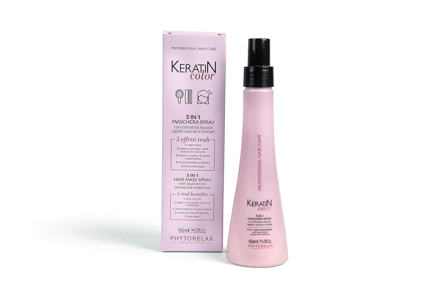 Phytorelax 5in1 Hair Mask Spray - 1 ml - Silikonfri, Parabenfri - Återfuktning - Torrt hår, lockigt hår Naty Shop Hair Mask Standardtitel