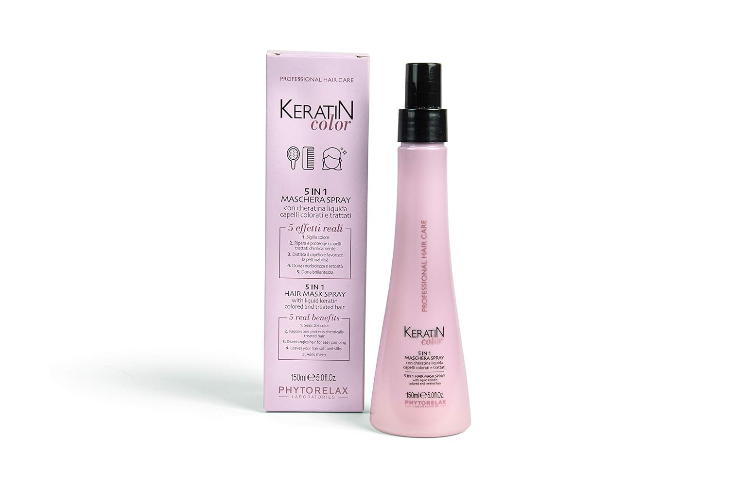 Phytorelax 5in1 Hair Mask Spray - 1 ml - Silikonfri, Parabenfri - Återfuktning - Torrt hår, lockigt hår Naty Shop Hair Mask Standardtitel