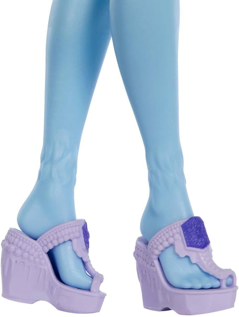 Monster High Self-Scare Secrets Abbey Bominable Docka och tillbehörsset med 13 realistiska överraskningar som Henna, teckningar och virkad JHK44
