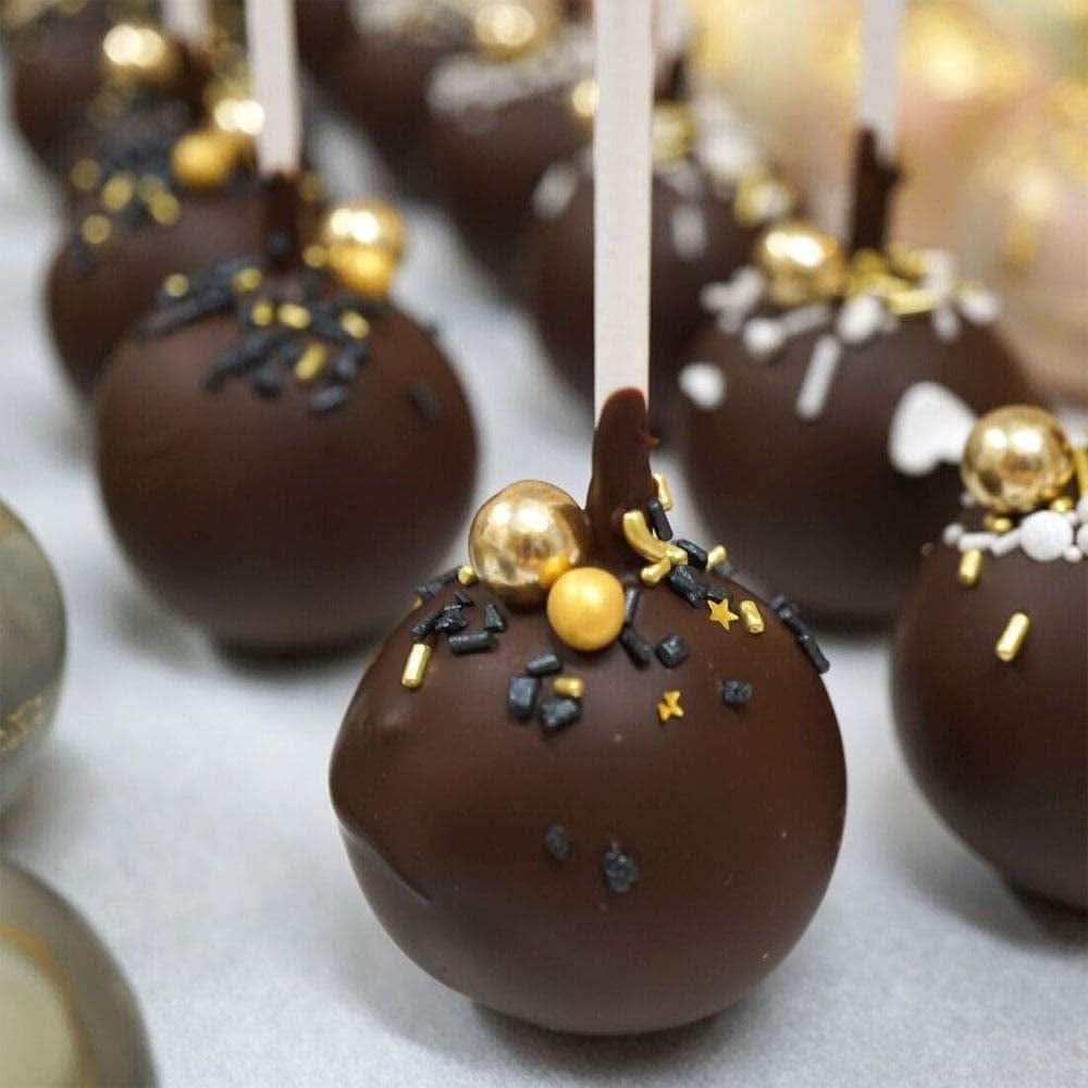 Super Streusel, Gold Rush Guld Svart Sprinkle Dekoration Naty Shop