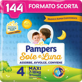 Pampers Sun and Moon blöjor, unisex, junior, storlek 5 (11-25 kg), 120 blöjor