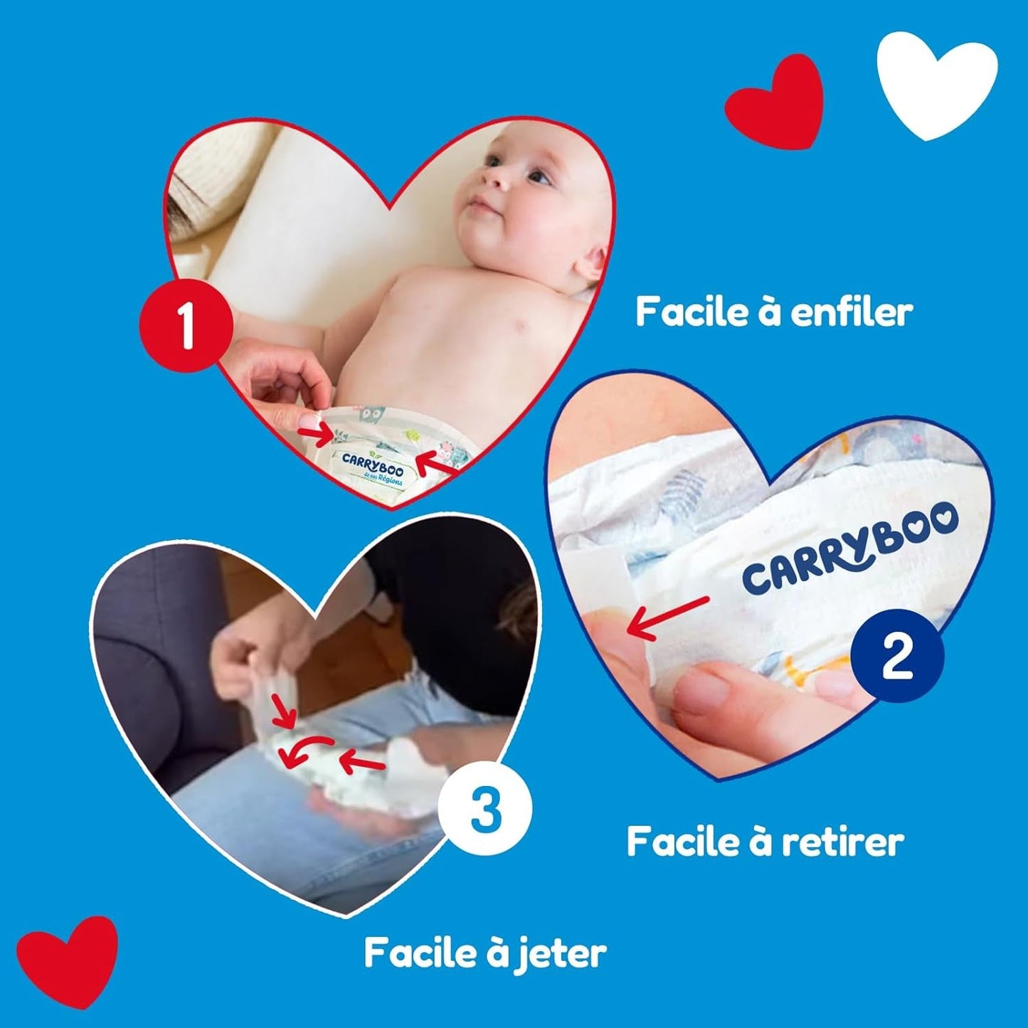 - Blöja storlek 1 (2-5 kg) – hälsosam och extremt absorberande – 12 timmars läckagetät – ohne unerwünschte Substanzen – tillverkad i Frankrike – överkomligt pris – 120 engångsblöjor
