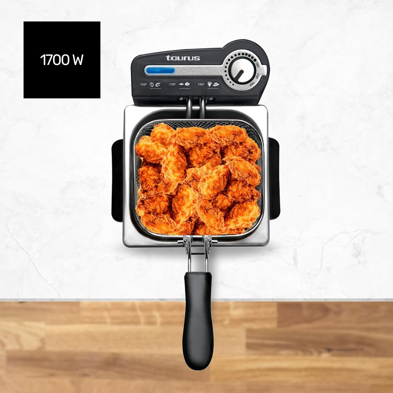 Taurus Professional 2 plus - Oljefritös, 2 liter, 1700 W, 18/8 rostfritt stål Vitvaror Naty Shop