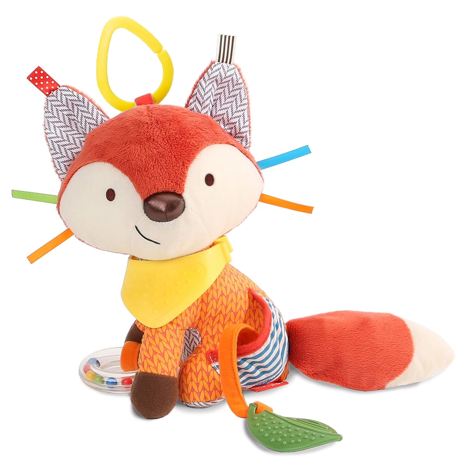 Skip Hop Bandana Buddies aktivitetsleksak, mjukis för spädbarn och barn, flerfärgad, elefantbabyleksaker Naty Shop Fox