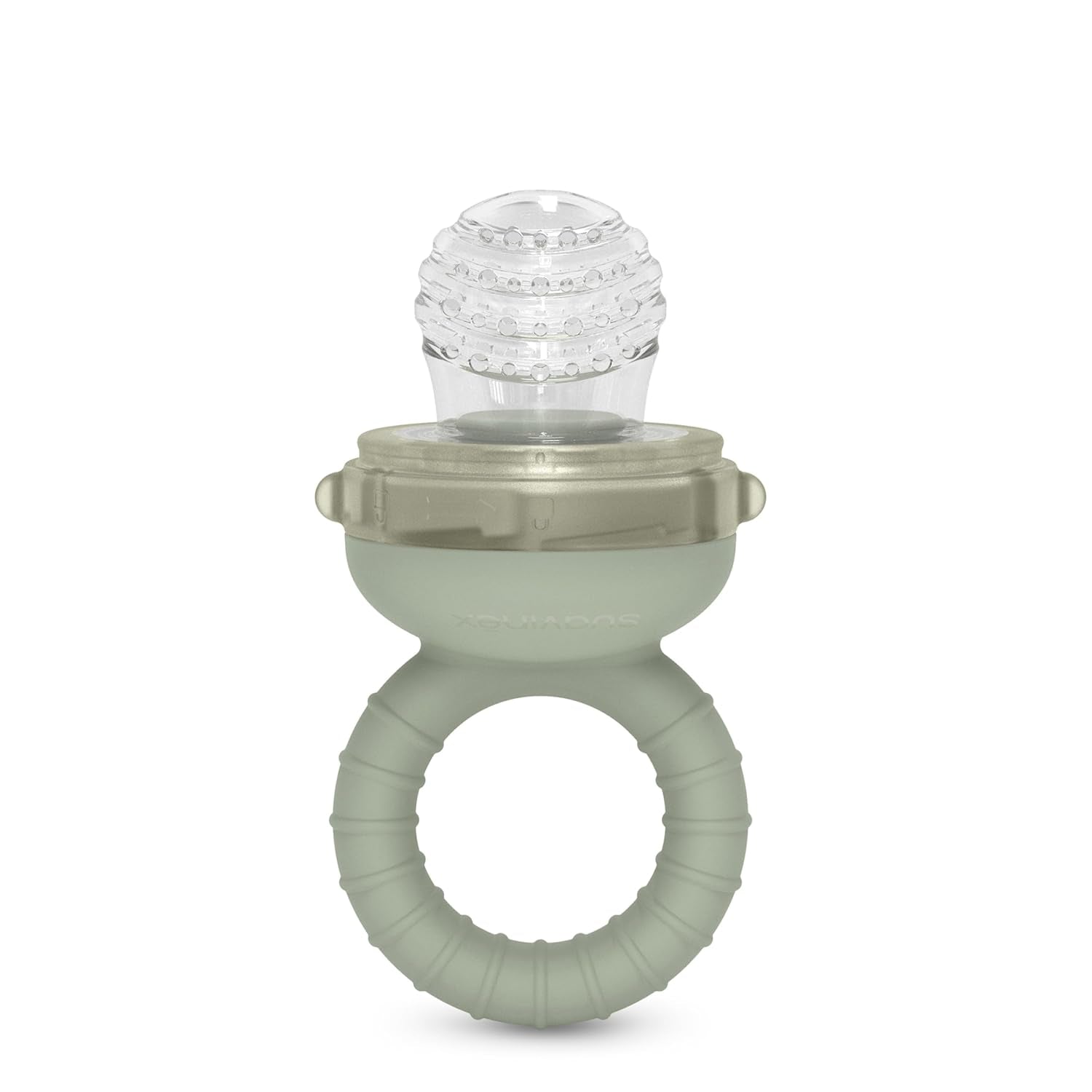 Suavinex Baby Chewing Guard Silikon av livsmedelskvalitet med lock Lätt att rengöra Diskmaskin och fryssäker lugnar tandköttet 6 månader Grönt