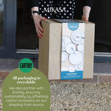 Mikasa Jardin 12-delat servisset, 4-personers servisset i stengods med tallrikar, sidotallrikar och skålar, grönt - presentförpackning och diskmaskinssäker