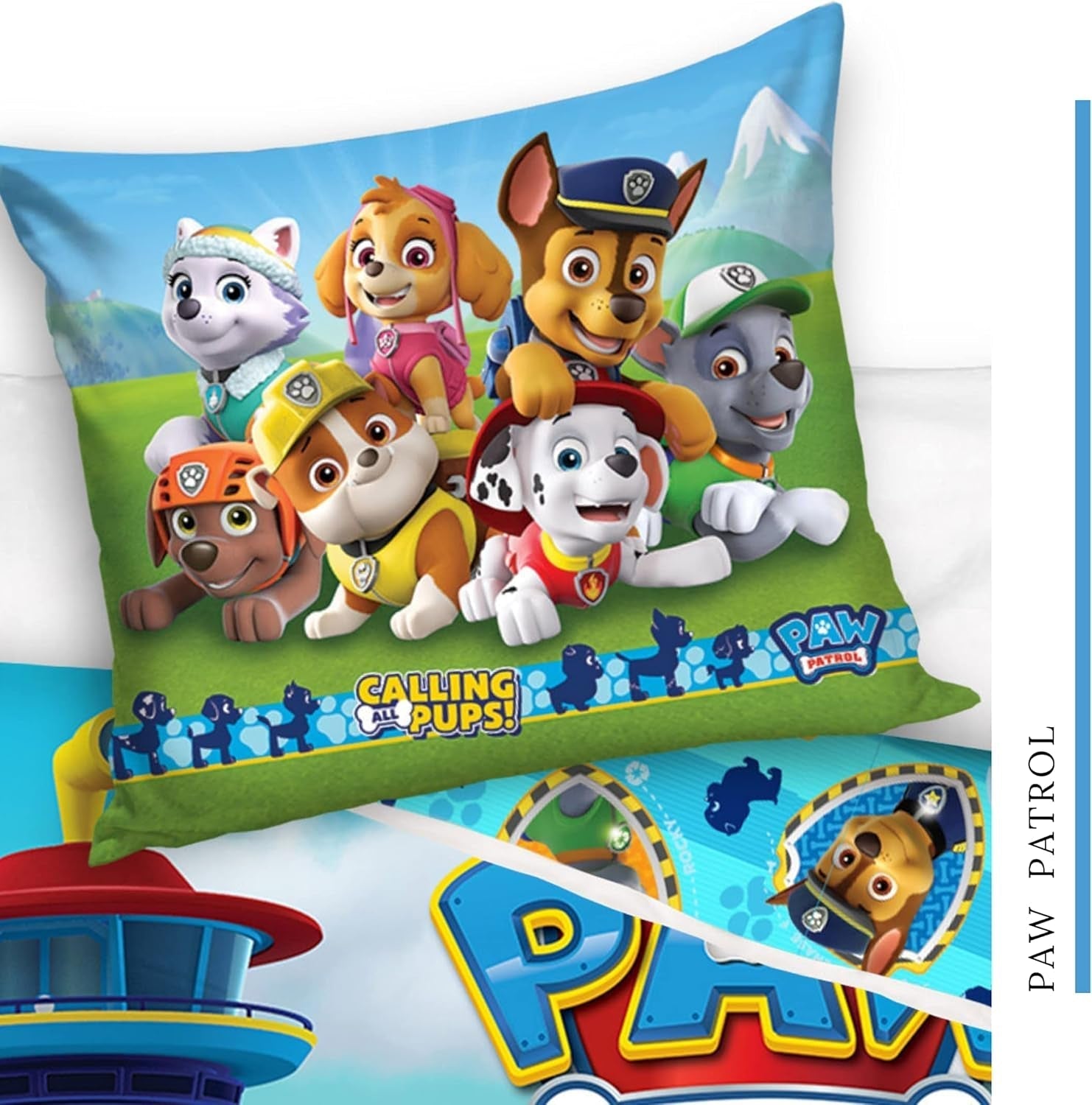 Bettbezug 100X135 40X60 Baumwolle · Kompatibel med Paw Patrol Baby Kinderbettwäsche Für Mädchen Und Jungen · 2 Teilig · 1 Kissenbezug 40X60 + 1 Bettbezug 100X135 Cm Naty Shop