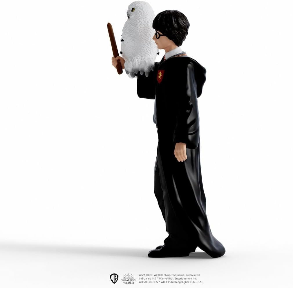 Schleich 42633 Harry Potter & Hedwig, Från 6 år, HARRY POTTER - Statyett, 4 X 2,5 X 10 cm, Flerfärgad/Ocean Tides Actionfigurer Naty Shop