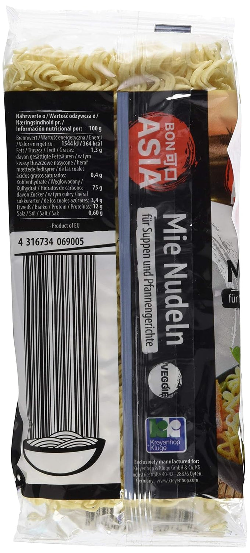 BONASIA Mie Nudel, ohne Ei, 250 g