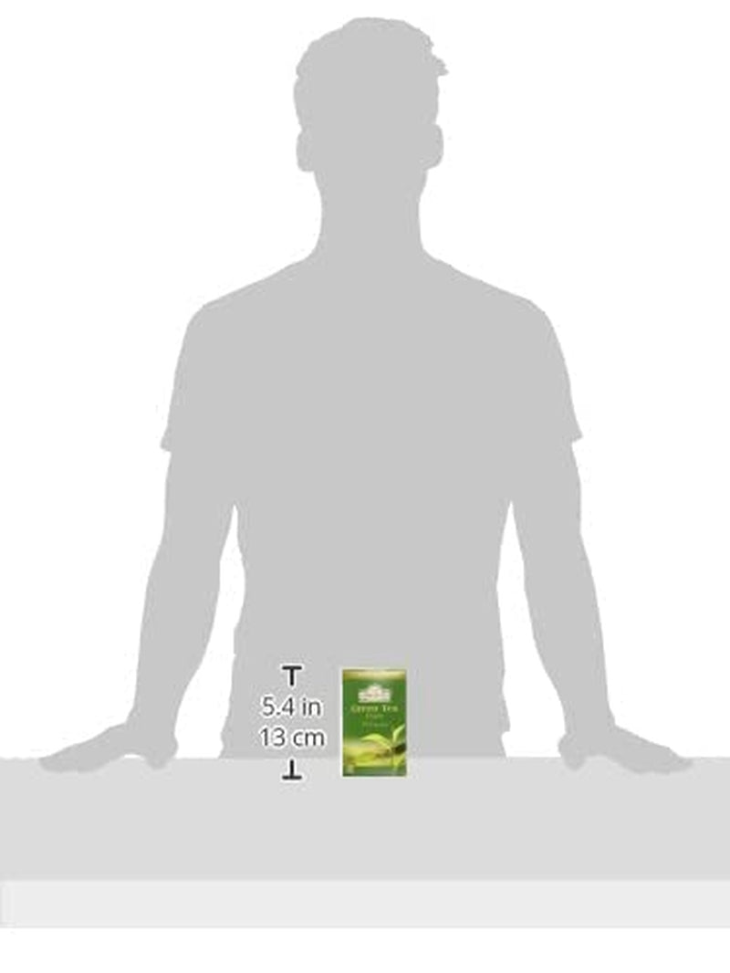 Ahmad Tea - Grönt te - Smakförseglade individuellt förpackade tepåsar med 2 g te per portion - 20 bandade tepåsar (paket med 2)
