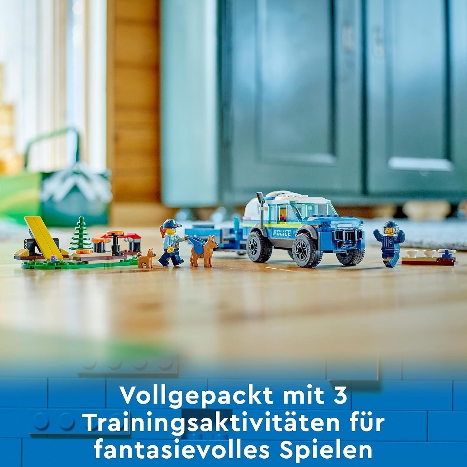 LEGO 60369 City Mobile Police Dog Training, leksakspolisbil med släp, hund- och valpfigurer, djurset för barn 5+ år Byggset Besuche den LEGO-Store