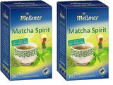 Meßmer MATCHA SPIRIT | Grönt te med Matcha | 20 tepåsar | Vegan | Glutenfri | Laktosfri (paket med 2)