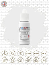 Sugarflair Colourflex vit oljebaserad livsmedelsfärg, högkoncentrerad flytande livsmedelsfärg, matfärg för smörkräm, choklad, deg, fondant, glasyr och mer - 15 ml
