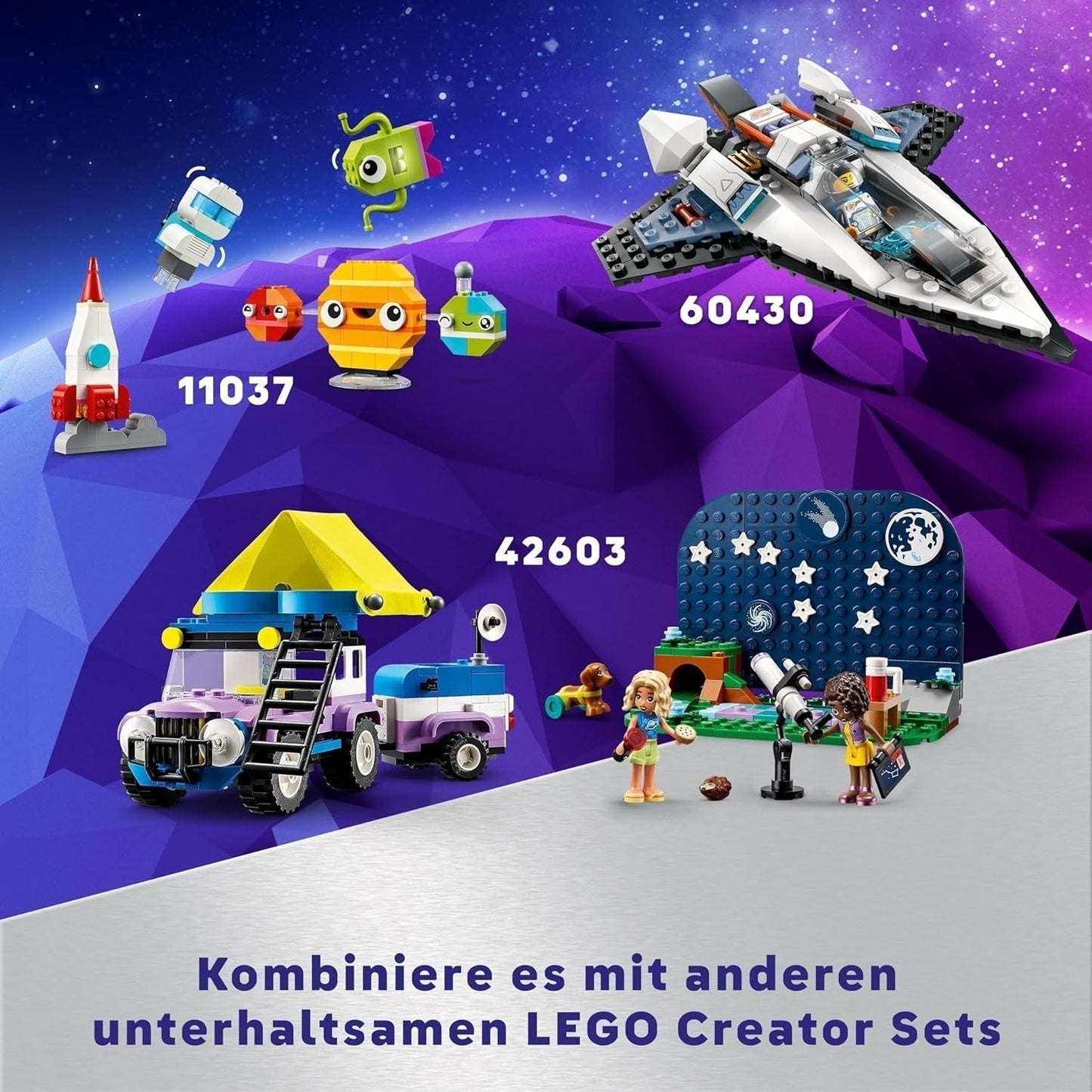 LEGO Creator 3In1 rymdastronautleksak, hund- och rymdskeppsmodellsats för barn, dagisdekorationer, kreativ present för pojkar och flickor 9 år gamla 31152 Byggset Besuche den LEGO-Store
