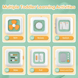 Sensorisk leksak för småbarn 1-3 år | Montessori leksak för barn från 1 år | Reseleksak för spädbarn 12-18 månader | Aktivitetskub, födelsedag eller julklapp till 1-åringar