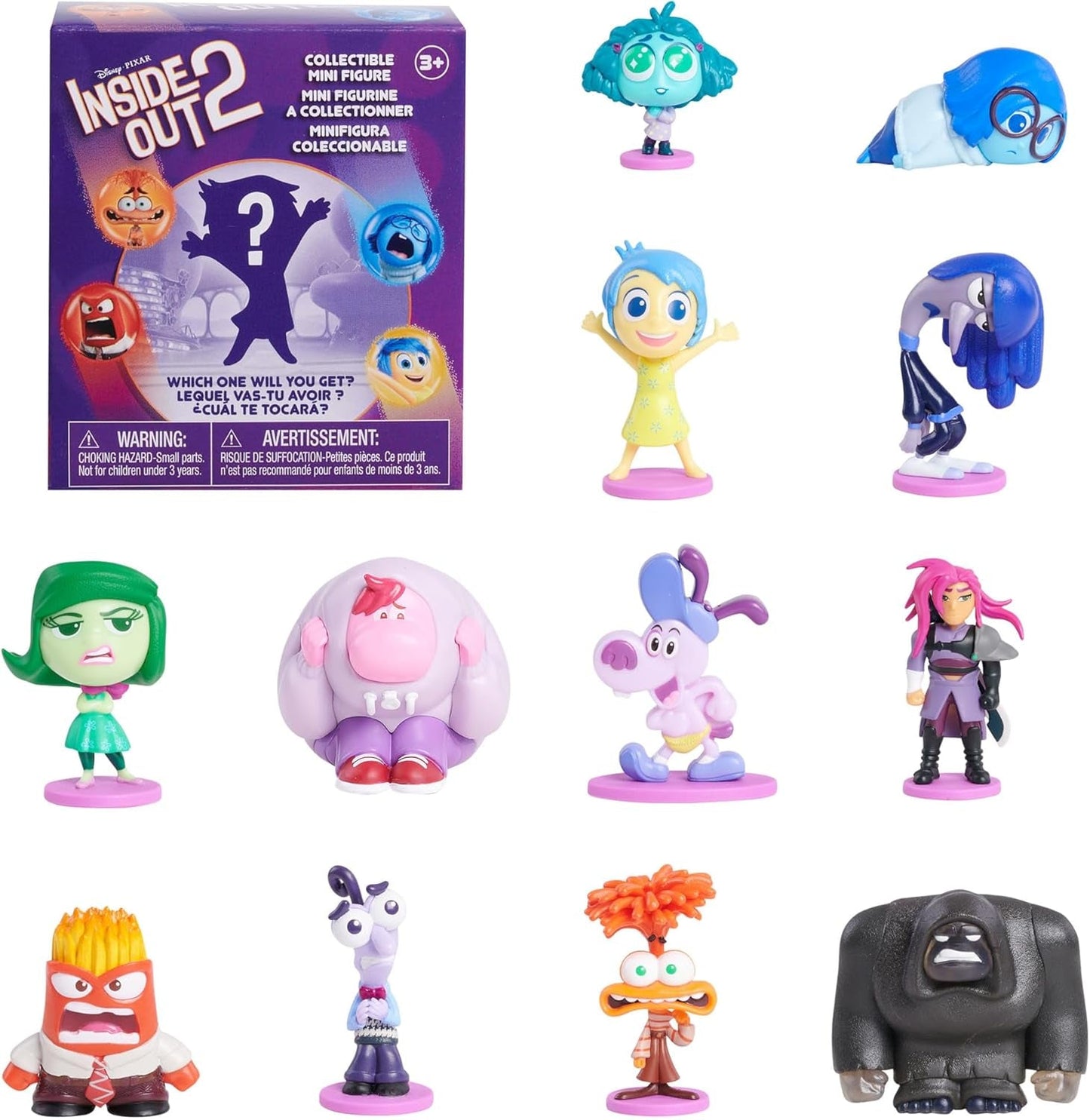 Spela bara Disney och Pixar inifrån och ut 2 minifigurer Samlarfigurer 2,5 cm till 6,4 cm höjd Leksaker för barn från 3 år och uppåt Actionfigurer Naty Shop Minifigurer