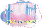 Simba Steffi Love Sweet Dreams / Söt babydocka och spjälsäng / med glöd-i-mörker-funktion / 12 stycken / 29cm / För barn från 3 år och uppåt