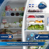 CARE + PROTECT Smart matbehållare, perfekt staplingsbar, kylorganiserare, skyddar mat från fukt, håller maten fräsch längre, 2,15 l Matförvaringslådor Naty Shop