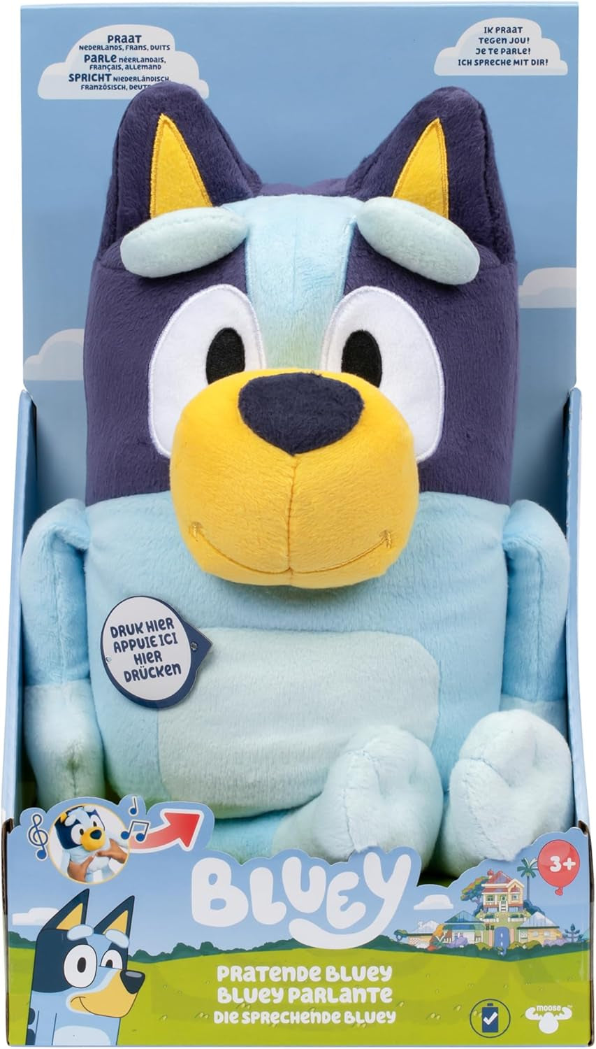 BLUEY pratar plysch