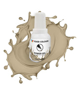 Gel matfärg, beige, champagnefärg, 20 g. Livsmedelsfärg för ett brett spektrum av applikationer för att dekorera tårtor, tårtor, grädde, sockerkaka, royal icing, macarons.
