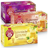 Teekanne teservis 3 sortiment, italiensk citron, medelhavspersika och turkiskt äpple, 155 g