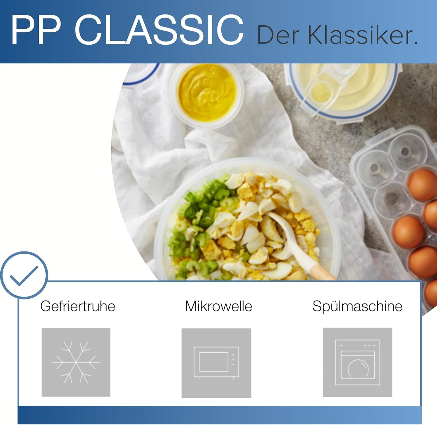 LocknLock PP Klassisk matförvaringsburksats 5st | 180ml, 350ml, 600ml, 870ml, 3,6L | 100 % luft- och vattentät | utan BPA | frys- och kylarrangör | Tål diskmaskin och mikrovågsugn Naty Shop matförvaringslådor