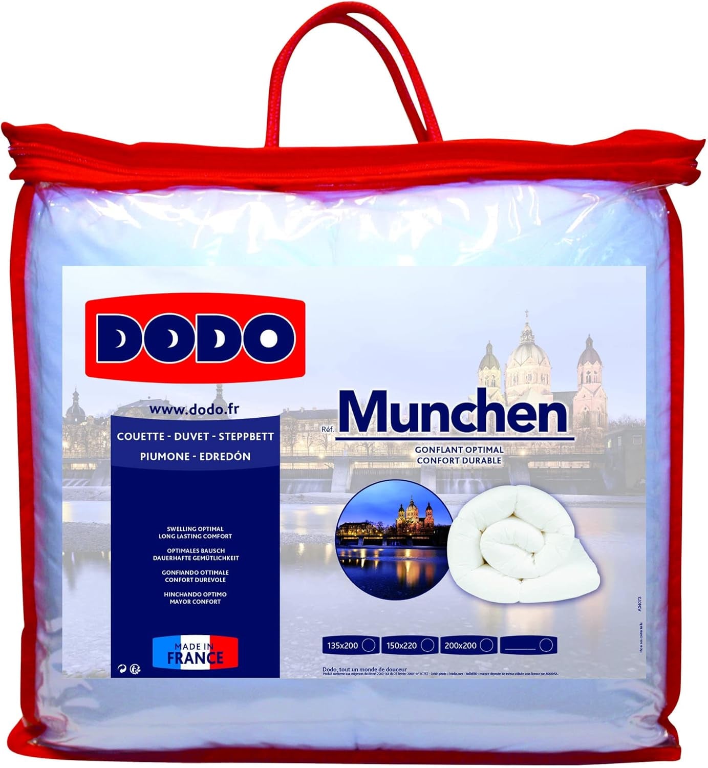 DODO Quilt Munich Basic, polyester, vit, 150X220 cm Täcken och täcken Naty Shop