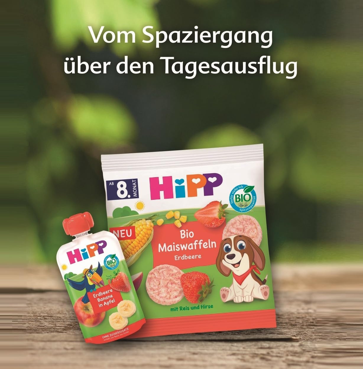 HiPP Mini Jordgubbs-hallonhavrehjärtan (12 x 40g), från 1 år, ekologisk hjärtformad snackbar, rik på spannmål och fibrer, sötad endast från frukt, av bästa ekologiska kvalitet