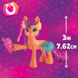 My Little Pony - Discover Your Sparkle Pony: Beauty Mark Magic Sunny Starscout, Ponny från hov till hjärta 7,5 cm, Ålder 5+, F5250, Flerfärgad