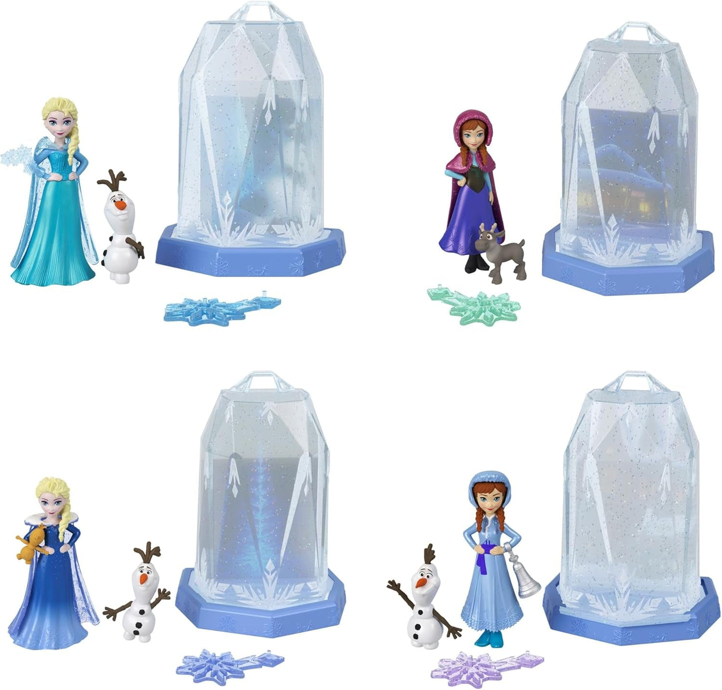 Mattel Disney Frozen Ice Reveal Squishy Ice Gel Doll och 6 överraskningar, inklusive Friends-figur och tillbehör (dockorna kan variera) HRN77 Naty Shop Dolls