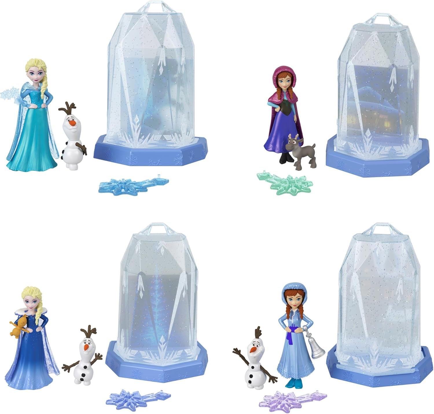 Mattel Disney Frozen Ice Reveal Squishy Ice Gel Doll och 6 överraskningar, inklusive Friends-figur och tillbehör (dockorna kan variera) HRN77 Naty Shop Dolls