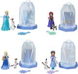 Mattel Disney Frozen Ice Reveal liten docka med fluffig isgel och 6 överraskningar, inklusive vänfigur och tillbehör (dockor kan variera) HRN77