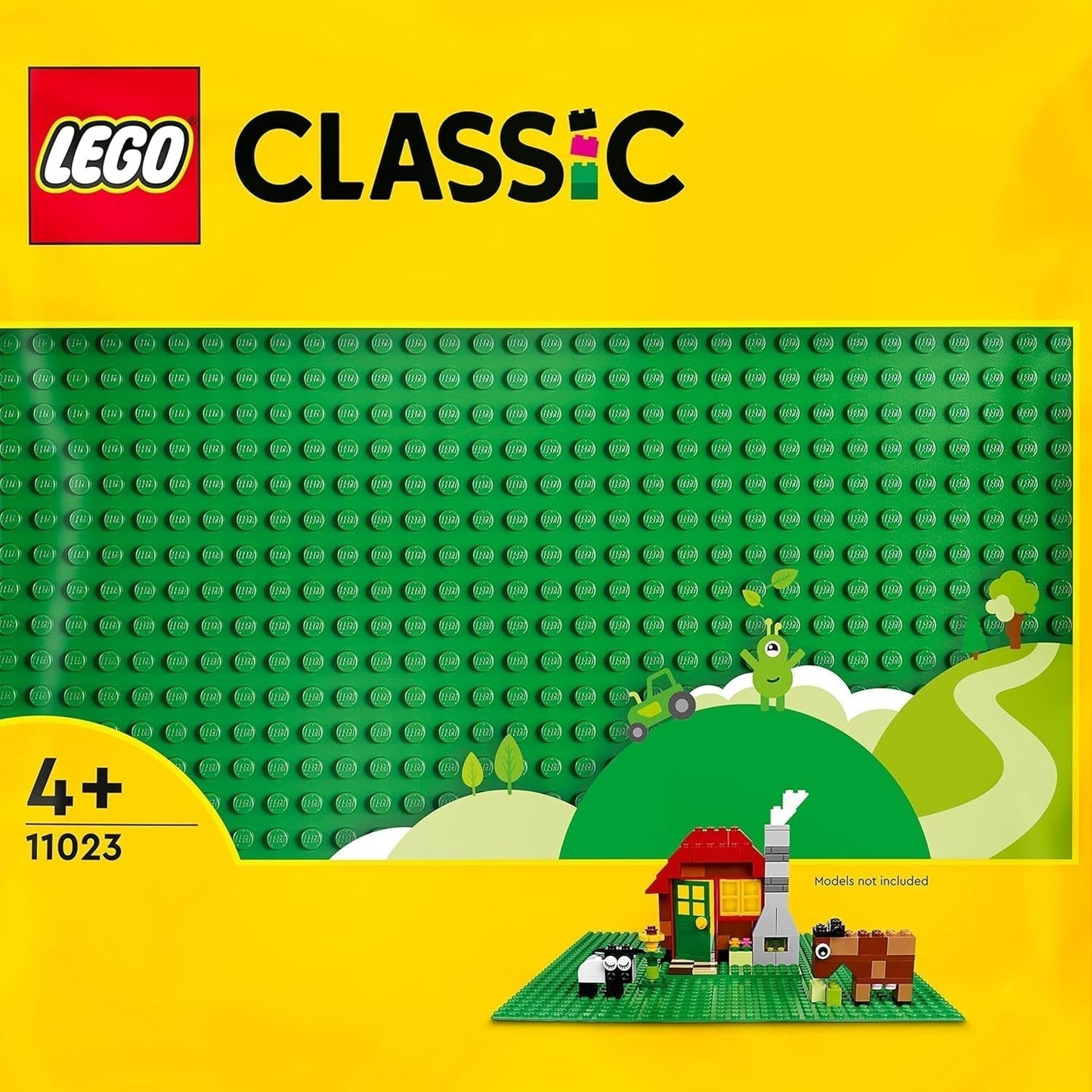 LEGO 11023 Grön klassisk byggplatta, fyrkantig bottenplatta med 32X32 urtag som bas för byggnad och andra LEGO-set Byggset Besuche den LEGO-Store Single