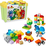 LEGO DUPLO Klassisk klosslåda Bilar och lastbilar, fordonslekset för 1,5 år gamla barn, kreativ lärandeleksak, billeksak och racerbilsset 10439 Byggset Besuche den LEGO-Store Standardtitel