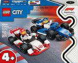 LEGO City F1 Williams Racing och Haas F1 Racing Cars - Formel 1-leksak med byggbara bilar och 2 racerförares minifigurer - Små presentidéer för pojkar och flickor från 4 år 60464 Byggset Beuche den LEGO-Store