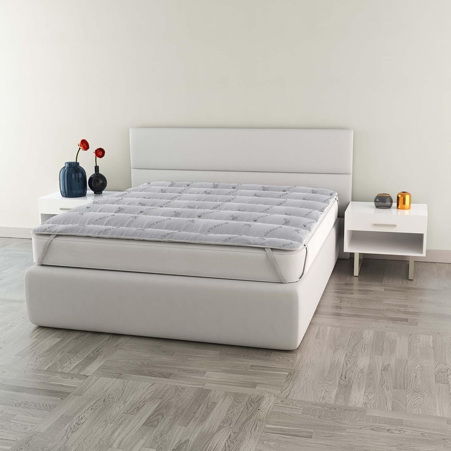 MB Home Italia, Topper, Termokontroll, Dubbla 160X195 Cm Täcken och täcken Naty Shop Dubbel 160X195 Cm Tencel